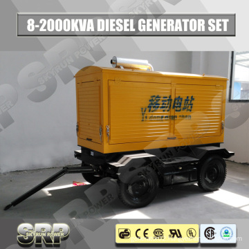 Trailer Mobile Diesel Generator Set with Water Cooled Engine Sdg110wst